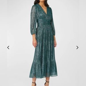 Shoshanna Teal Midi Dress